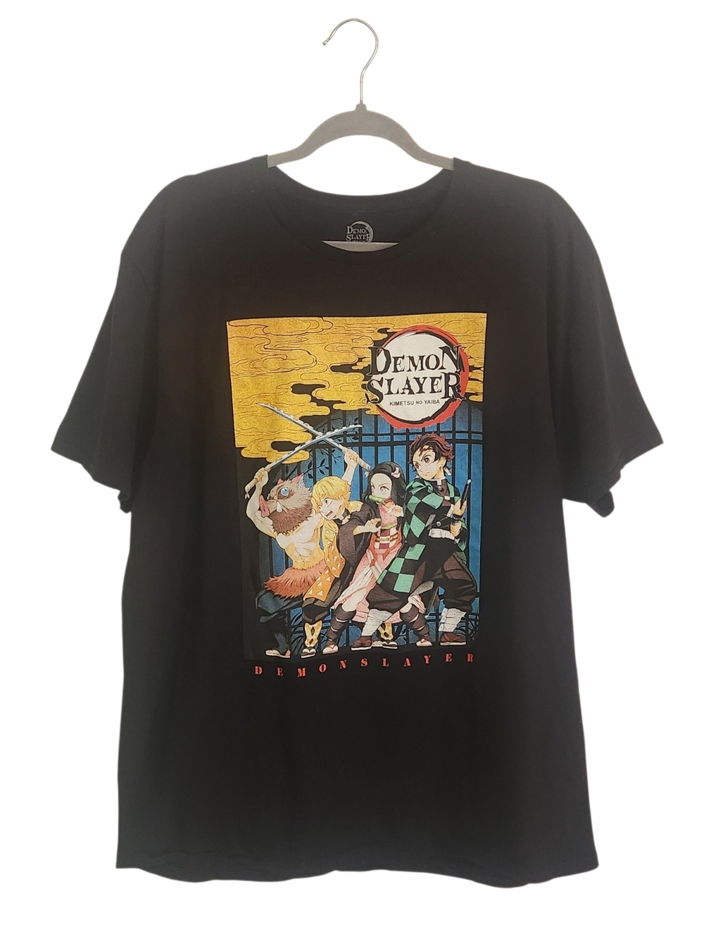 Demon Slayer Black Graphic Tee Size XL Flaw